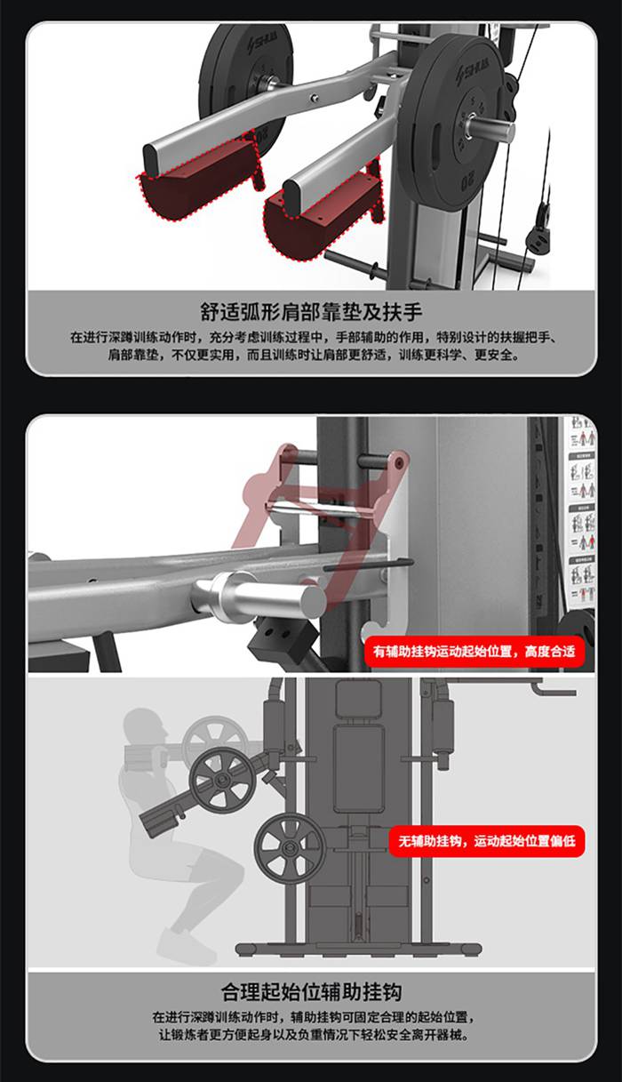 室内健身器材-三人站综合训练器 SH-G5203 室内健身器材-三人站综合训练器 SH-G5203